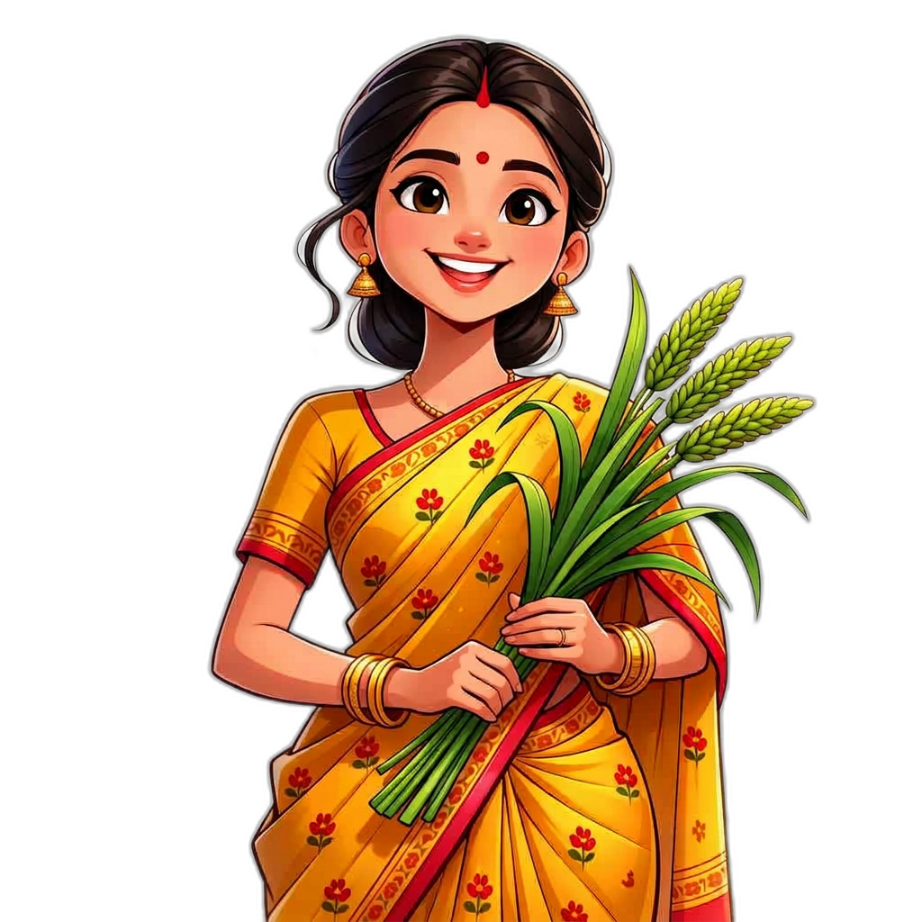 Traditional Mother Avatar holding Millet