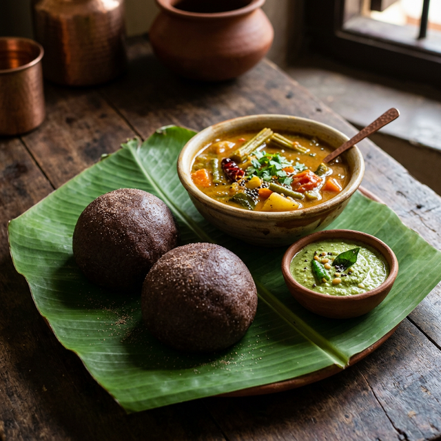Ragi Mudde (Finger Millet Ball)