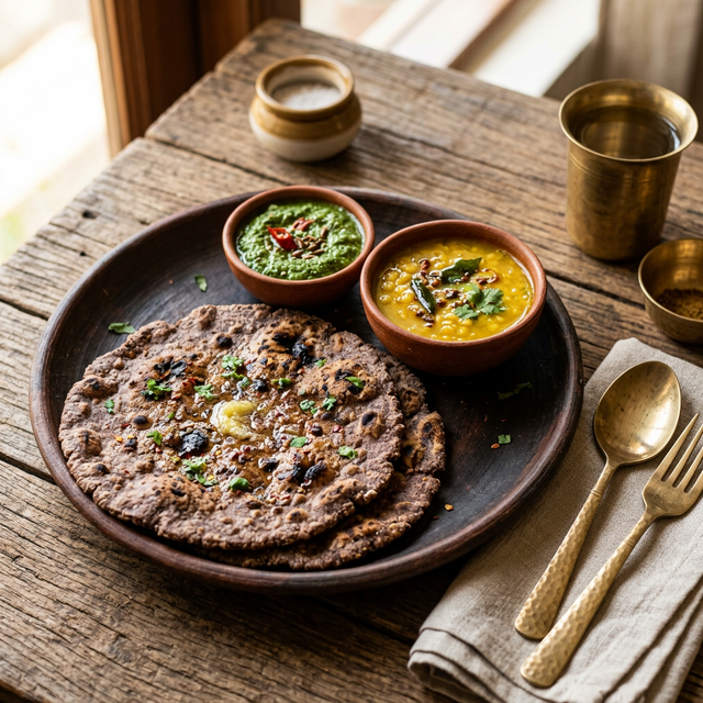 Ragi Roti (Finger Millet Chapati)